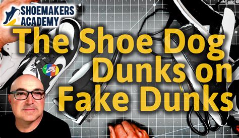 The Shoe Dog Dunks on a Pair of Fake Nike Dunks